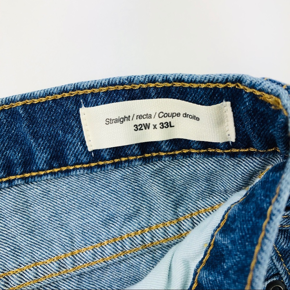Goodthreads Straight Fit Jean Blue Destroyed New - Picture 7 of 8